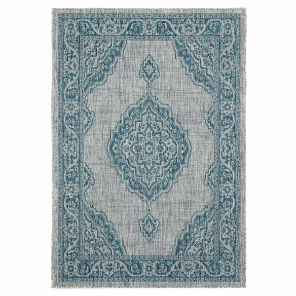 United Weavers Of America 5 ft. 3 in. x 7 ft. 6 in. Augusta Sant Andrea Aqua Rectangle Area Rug 3900 10263 69